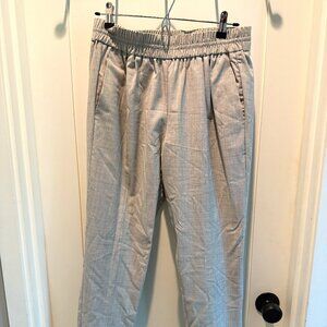 J. Crew Ankle-length Pull-On Gray Dress Pants, Lined, Size 2